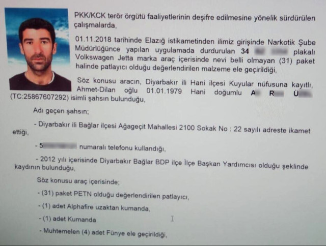 Kapatılan BDP’li Eski Başkan Yardımcısının Aracında Bomba Yakalandı