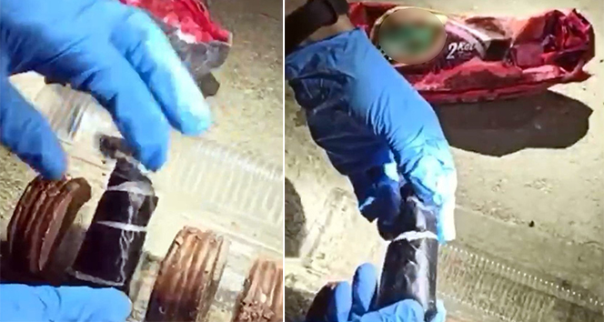 Bisküvi içinden uyuşturucu çıktı