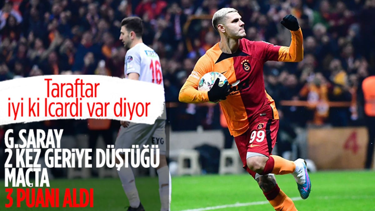 Galatasaray, geriye düştüğü maçta Ümraniyespor’u mağlup etti