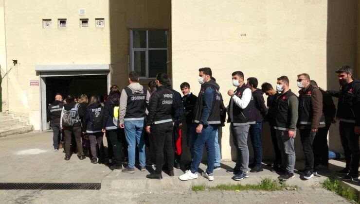 Diyarbakır’da ‘Kökünü Kurutma Operasyonu’nda 133 tutuklama