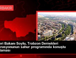 İçişleri Bakanı Soylu, Trabzon Dernekleri Federasyonunun sahur programında konuştu Açıklaması