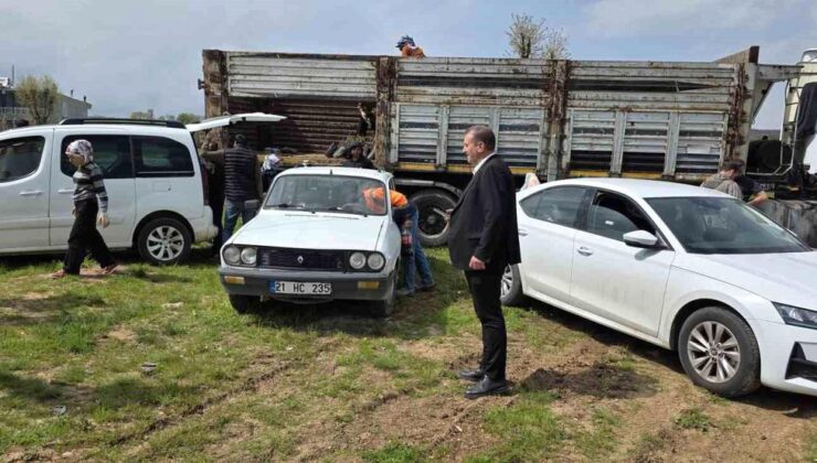 Dicle’de çiftçilere yüzde 100 hibeli bin 176 adet fıstık çöğürü dağıtıldı