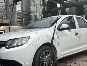 Saldırganlar kiralık aracı geri vermemiş