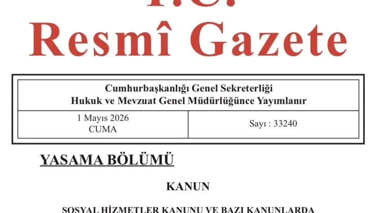 Toplumsal Hizmetler Kanunu’nda değişiklik