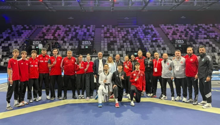 Ulusal taekwondoculardan 13 madalya