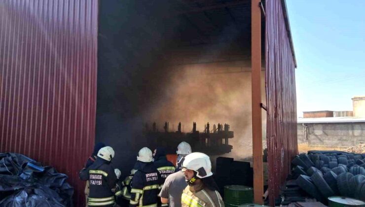 AR-GE dönüşüm fabrikasında çıkan yangın söndürüldü